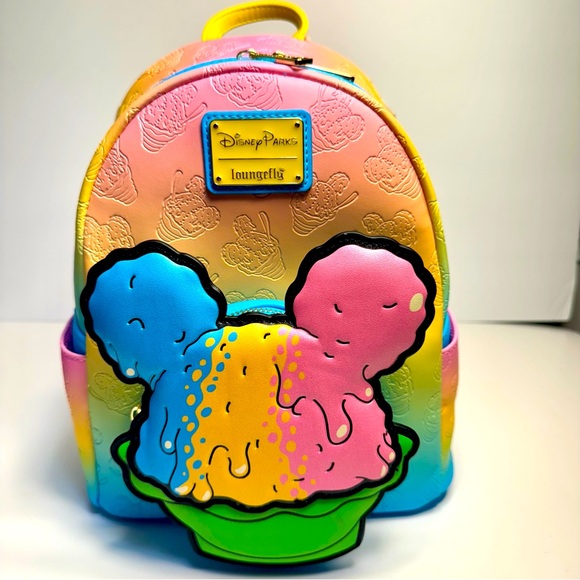 NWT. Loungefly Mickey Mouse Shaved Ice Loungefly Mini Backpack - Disney Eats. - Picture 1 of 13